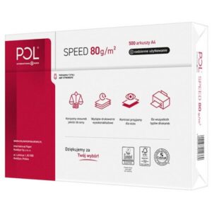 Papier kserograficzny IP POL SPEED, A4, klasa C, 153CIE, 80gsm, 500ark.