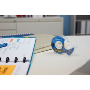 Taśma klejąca SCOTCH® Wall-Safe, bezpiec zna dla ścian, na podajniku, 19mm, 16,5m