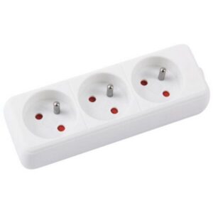 Przedłużacz OFFICE PRODUCTS, 3 gniazda, 5m, z uziemieniem, biały