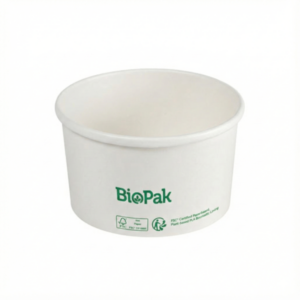 PAP zupa fi.117mm Biały 550ml pojemnik op.35szt. (k/15) BioPak, PFAS Free