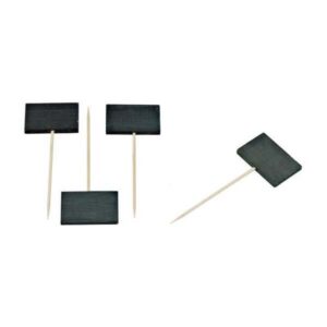 FINGERFOOD - czarne mini tabliczki kredowe TIKON 9cm op. 20 sztuk