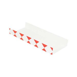 Podkładki kartonowe na zapiekanki, kratka czerwona, rozmiar 10x25cm, opakowanie 100 sztuk