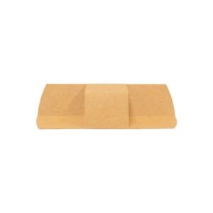 Pudełko tacka wrap/tortilla kraft/biały 120x240mm op.100szt.(k/8) TnP