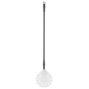 Łopata do pizzy aluminiowa, okrągła, perforowana 230x1200 mm- kod 617168