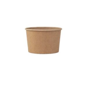 Miseczka PAP/PE do lodów 130ml kraft op. 25szt. śr. 75,5mm (k/40)