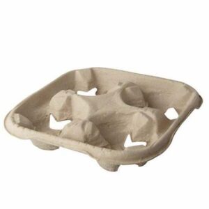 Tacka z masy papierowej na 4 kubki op.110szt. cup holder