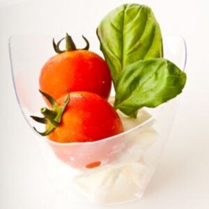 FINGERFOOD- kubek DORICO 200 ml 9cm x h.8cm x śr.9cm transparentny PS op. 50 sztuk