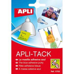 Masa mocująca APLI Apli-Tack, w bloku, 57g, niebieska