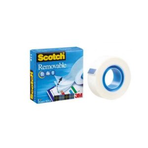 Taśma biurowa SCOTCH® Removable matowa, 19mm, 32,9m
