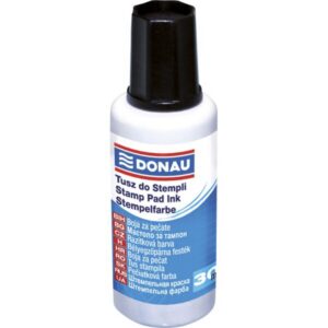Tusz do pieczątek DONAU, 30ml, czarny