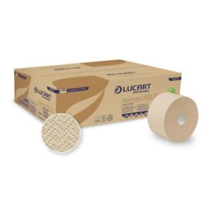 Papier toaletowy EcoNatural 900ID LUCART 202m, 2W, op.12rol. JUMBO autocut, papierowa gilza