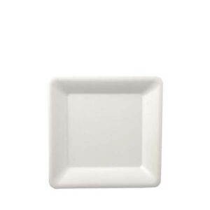 Talerz z trzciny cukrowej kwadrat 16x16 cm, biały, opakowanie 50szt (k/10)