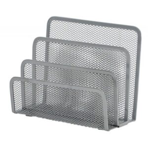 Sorter do korespondencji Q-CONNECT Office Set, metalowy, 3 przegrody, srebrny