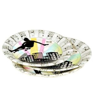 MX Talerz papierowy 23cm, op.10szt, nadruk SKATER Magic Xperience