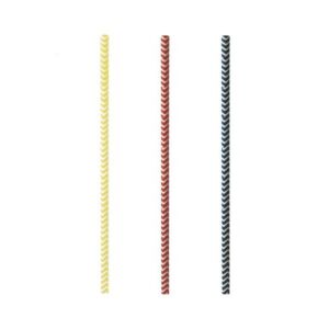 Słomki papierowe 6mm dł.20cm ZigZag MIX op. 100 sztuk