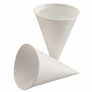 Kubek PAP/BIO rożek 120ml biały op200szt (k/25) śr.75mm