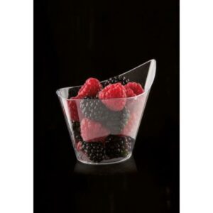 FINGERFOOD - kubek GOCCIA 9,5x6,5x6,7cm 120 ml transparentny PS op. 50 sztuk
