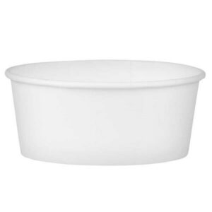 Miseczka papierowa biała 500ml do lodów op.50szt, śr. 114mm h:80mm (k/10)