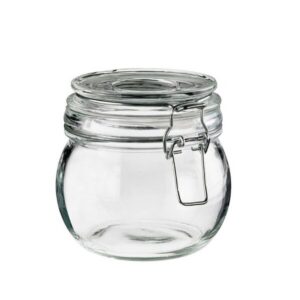 FINGERFOOD słoik szklany 400ml z zamknięciem śr.11xh.10 cm, op. 4 sztuk