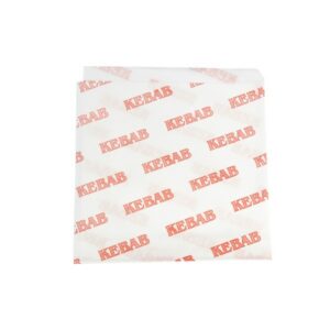 KEBAB koperta papierowo-foliowa op.200szt. nadruk standard (k/10)
