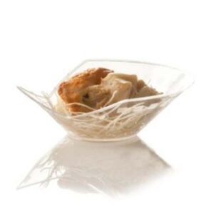 FINGERFOOD - pucharek DOMINO II transparentny PS śr.8cm x h.2,5cm op. 50 sztuk