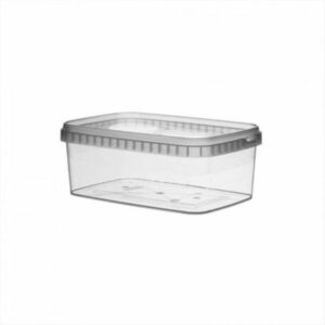 Pojemnik PP prostokątny 1200ml z pokryw. 19,2x12,6x7,3 cm transparent, op. 150 kpl.