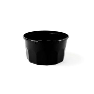 Pojemnik okrągły PP zupa, surówka, sos 500ml czarny BLACK op. 50 sztuk