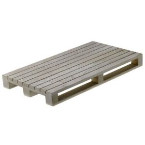 Mini-paleta drewniana 40 x 15 x 3,5 bielona