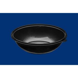 Pucharek sałatkowy PET 1000ml czarny śr.230mm op. 50 sztuk