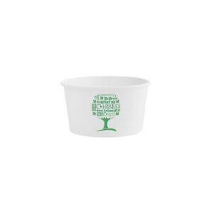 Pojemnik papierowy Green Tree 350ml op.25szt. średnica 115mm biodegradowalny zupy, sałatki, lody (k/20) 12oz