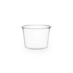 Sosjerka, pojemnik 120ml PLA śr.70xh.48mm VEGWARE biodegradowalna op. 100 sztuk