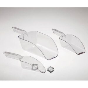 Łyżka miarka do lodu transparentna 26x8.5xh.4cm