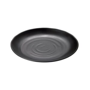 Talerz kamieniopodobny okrągły 28cm czarny, melamina