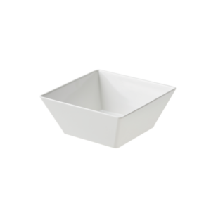 Miseczka kwadratowa 17,7x17,7x8,3cm biała, melamina 1szt. (k/24)