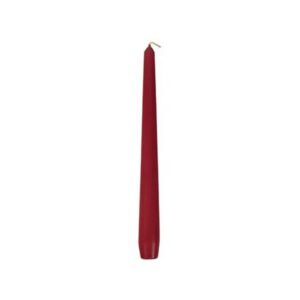 Świece stożkowe 25 cm bordowe średnica 2,2 cm op. 50 sztuk