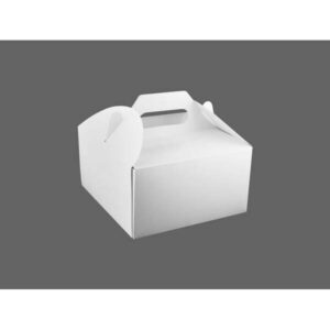 Pudełko tortowe z rączką białe 26x26x11cm, cena za opakowanie 25szt