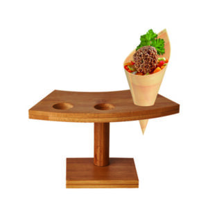 Stand bambusowy na 3 rożki, 16x7,6xh.9cm