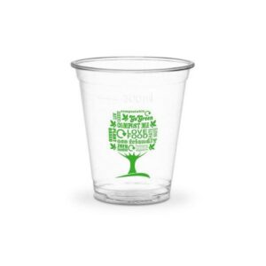 Kubki PLA fi 96mm 300ml Green Tree op.50szt., biodegradowalne, 12oz (k/20) SUP