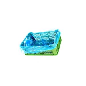 Worki HDPE 60/2x20/90cm 17mik, niebieskie do wykładania skrzynek op. 200 sztuk