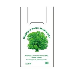 Reklamówki wielorazowe HDPE 30/7/55 DRZEWO 14mikronów, cena za opakowanie 200szt