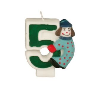 Świeczka CYFERKA KLAUN 5" "