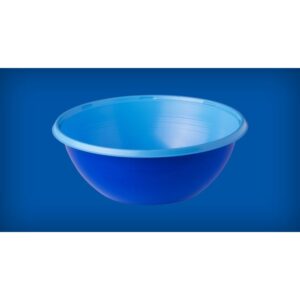 Miska BICOLOR, 10 szt. 380ml niebieski/błękit