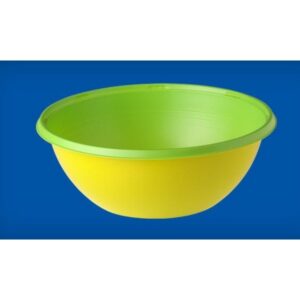 Miska BICOLOR, 10 szt. 380ml zielony/żółty