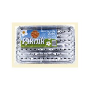 Tacka aluminiowa do grilla duża PIKNIK op. 5 sztuk
