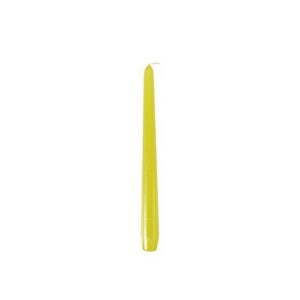 Świece stożkowe 25cm limonka średnica 2,2cm op. 50 sztuk