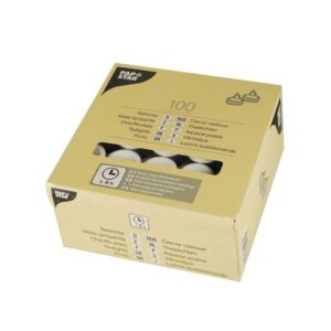 Podgrzewacze 8-godzinne, średnica 38mm h23mm, kolor biały, opakowanie 100szt