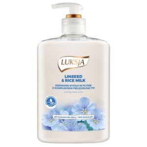 Mydło w płynie LUKSJA Creme, len i mleczko ryżowe, 500ml